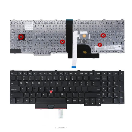 Laptop replacement keyboard compatible with Dell, HP, Lenovo, ASUS, Acer and other laptop brands